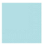 DUNI 171550 tissue szalvéta, Mint blue 24x24cm, 3 réteg, 250db/csom