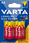 VARTA Longlife Max Power ceruza/ AA/ LR06 elem, 6 db (4706101436)