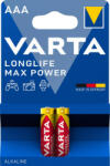 VARTA Longlife Max Power mikro/ AAA/ LR03 elem, 2 db (4703101412)