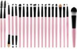 Beauty Design Set pensule pentru machiaj, negru-roz, 20 buc. - Beauty Design 20 buc