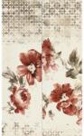 Marazzi Decor interior crem/maro/rosu 11.5x38 cm, Marazzi Chroma Ivory/Coral Flower (M07L)