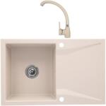 Casa Blanca CasaBlanca Nera Set promo chiuveta bucatarie granit cu 1 cuva + baterie SAND4A), bej (NERA SAND/SAND4A)