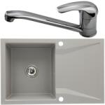 Casa Blanca CasaBlanca Nera Set promo chiuveta bucatarie granit cu 1 cuva + baterie BRI4), gri (NERA GRI/BRI4)