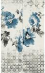 Marazzi Decor interior albastru/gri/bej 11.5x38 cm, Marazzi Chroma White/Grey/Blue Flower (M07K)