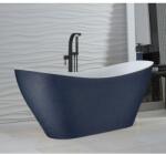 Besco Cada freestanding ovala Besco Viya Glam compozit 160x70 cm, antracit (graphite) (WMD-160-VG)
