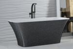 Besco Cada freestanding dreptunghiulara Besco Assos Glam compozit 160x70 cm, antracit (graphite) (WMD-160-AG)