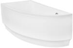 Besco Cada baie pe colt semirotunda asimetrica Besco Praktika acril 140x70 cm (WAP-140-NL)