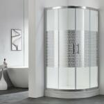 Belform Cabina dus semirotunda cu usi glisante Belform Maze 90x90 cm, crom (27CB1921_GMZ)
