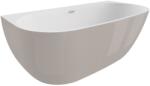 SPATIO Cada freestanding semirotunda Spatio Risa acril 170x80 cm, gri (CPC-00445)