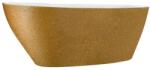 Besco Cada freestanding ovala Besco Goya Glam compozit 160x70 cm, auriu (WMD-160-GZ)