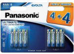 Panasonic AAA-LR03 EE Evolta alkáli elem 1, 5V, 8db (PANLR03EE/8BB)
