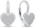 Brilio Silver Játékos ezüst szív fülbevalók LME251