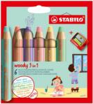 STABILO Woody 3 in 1 Pastel színes ceruza 6 db (TST88063)