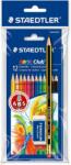 STAEDTLER Set creioane NORIS wopex color 12 BUC. /SET + 1 guma 52653 + 1 creion (ST-61-SET6)