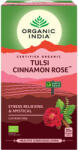 Organic India Tulsi CINNAMON ROSE Fahéj Rózsa, filteres bio tea, 25 filter - Organic India