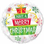 Qualatex Balon folie 45 cm Have a Merry Christmas qualatex 55085 (Q55085)