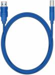MediaRange MRCS144 USB-A apa - USB-B apa 3.0 Nyomtató kábel - Kék (1.8m) (MRCS144)