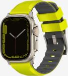 Uniq Linus Airosoft Apple Watch S4/S5/S6/S7/S8/S9/SE/Ultra Szilikon Szíj 42/44/45/49mm - Lime Zöld (UNIQ-49MM-LINUSLGRN) - bestmarkt