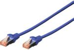 ASSMANN RJ45 Hálózat csatlakozókábel CAT 6 S/FTP 1x RJ45 dugó - 1x RJ45 dugó 0.25 m Kék