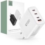  Gyorstöltő 100w, 4 Portos Usb-c Pd és Usb-a Qc3.0, Tech-protect Nc100w-gan, Fehér