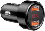Baseus Magic 2x USB QC 3.0 45W autós töltő, fekete (CCMLC20A-01)