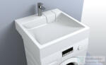 LunArt Colette 60, 3x59, 8 cm-es öntöttmárvány mosdó, fényes fehér 5999123005434 (5999123005434)
