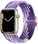 BSTRAP Elastic Nylon szíj Apple Watch 38/40/41mm, grape (SAP013C18)