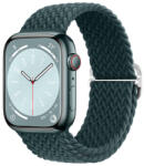 BSTRAP Elastic Nylon szíj Apple Watch 42/44/45mm, rainforest green (SAP013C50)