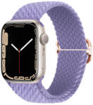 BSTRAP Elastic Nylon szíj Apple Watch 42/44/45mm, lavander (SAP013C48)