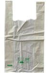 WHITE BIO ingvállas táska, komposztálható, 270+2x70x500mm, 40mc, OK HOME compost