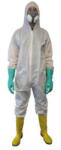 M-SAFE MJ 66-222 PP overáll CPE bevonattal, fehér XL
