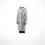 GUARDER Látogatóköpeny, tépőzáras, polipropilén, nem szőtt, kék 3XL