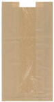 WHITE Ablakos papírtasak, 180+65x350mm ablak: 100mm, 35gr, barna kraft (nyomatlan)
