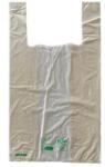 WHITE BIO ingvállas táska, komposztálható, 280+2x90x500mm, 20mc, OK HOME compost