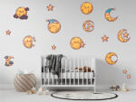 4 Decor Sticker Decorativ - Cute Moon