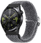 BSTRAP Braid Nylon curea pentru Huawei Watch GT3 46mm, gray black (SSG035C0409)