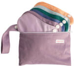 Monkey Mum® Absorbante textile cu capse - set 6 bucăți - Paleta de culori (P01029)