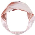 MAKEUP Bentiță din mătase naturală pentru păr, roz pudrat Twist - MAKEUP Hairband Twist Powder