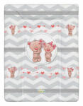  Babastar puha pelenkázó lap 50*70 cm - Macipár szürke - babastar