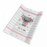  Babastar merev pelenkázó lap 50*70 cm - It's a girl ! koala szürke
