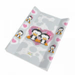  Babastar merev pelenkázó lap 50*80 cm - Pingvinek szürke