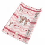  Babastar merev pelenkázó lap 50*80 cm - Macipár rózsaszín