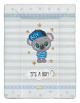  Babastar puha pelenkázó lap 50*70 cm - It's a boy ! koala szürke - babastar