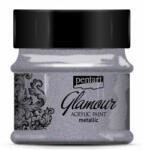 Pentart Glamour metál óezüst 50 ml