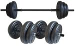 FitTronic Set haltera si gantere FitTronic 85 kg GR85