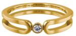 Tommy Hilfiger Finom aranyozott gyűrű kristállyal TH2780101 58 mm