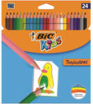  Színes ceruza BIC Kids Tropicolors hatszögletű 24 db/készlet
