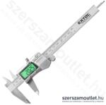 Extol Digitális tolómérő, háttérvilágítás, rozsdamentes acél, 0, 01x150mm (8825226) (8825226)