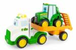 John Deere JD Kids John Deere - Tractor Johny cu tractor 37 cm (WKW031153)