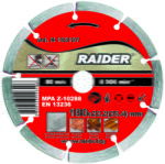 Raider Disc diamantat segmentat DRY 180x22.2mm RD-DD03 (162107) - 24mag Disc de taiere